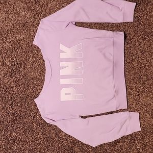 Cropped off the shoulder sweatshirt